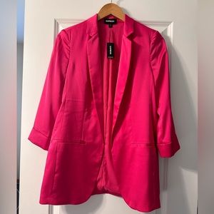 NWT Silky Hot Pink Express Blazer